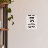 Gaming Mom Poster - Fun Wall Art for Gamers, Motivational Decor, Video Game Room, Mother's Day Gift, Unique Home Decor