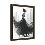 Stunning Framed Canvas Art - "BREATH TAKING" - Elegant Wall Decor, Modern Home Art, Gift for Her, Fashion Art Piece, Stylish Decor