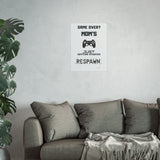 Gaming Mom Poster - Fun Wall Art for Gamers, Motivational Decor, Video Game Room, Mother's Day Gift, Unique Home Decor