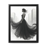 Elegant Framed Matte Canvas Wall Art - Stylish Home Decor, Gift for Fashion Lovers, Chic Living Room Artwork, Bridal Shower Decoration,