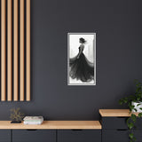 Elegant Framed Matte Canvas Wall Art - Stylish Home Decor, Gift for Fashion Lovers, Chic Living Room Artwork, Bridal Shower Decoration,