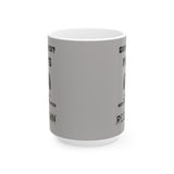 Funny Ceramic Mug for Coffee Lovers, Gift for Dad, Humorous Drinkware, Birthday Present, Office Desk Decor