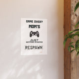 Gaming Mom Poster - Fun Wall Art for Gamers, Motivational Decor, Video Game Room, Mother's Day Gift, Unique Home Decor
