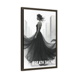 Stunning Framed Canvas Art - "BREATH TAKING" - Elegant Wall Decor, Modern Home Art, Gift for Her, Fashion Art Piece, Stylish Decor