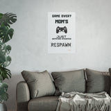 Gaming Mom Poster - Fun Wall Art for Gamers, Motivational Decor, Video Game Room, Mother's Day Gift, Unique Home Decor