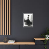 Elegant Framed Matte Canvas Wall Art - Stylish Home Decor, Gift for Fashion Lovers, Chic Living Room Artwork, Bridal Shower Decoration,