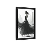Stunning Framed Canvas Art - "BREATH TAKING" - Elegant Wall Decor, Modern Home Art, Gift for Her, Fashion Art Piece, Stylish Decor