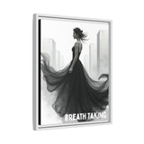 Stunning Framed Canvas Art - "BREATH TAKING" - Elegant Wall Decor, Modern Home Art, Gift for Her, Fashion Art Piece, Stylish Decor