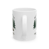 Nature Lover's Ceramic Mug - Funny Camping Gift for Outdoorsy Friends, Perfect for Coffee or Tea, 11oz and 15oz Sizes, Ideal for Birthdays,