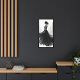 Elegant Framed Matte Canvas Wall Art - Stylish Home Decor, Gift for Fashion Lovers, Chic Living Room Artwork, Bridal Shower Decoration,