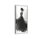 Elegant Framed Matte Canvas Wall Art - Stylish Home Decor, Gift for Fashion Lovers, Chic Living Room Artwork, Bridal Shower Decoration,