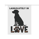 Dog Lover Garden Banner, Outdoor Decor for Pet Owners, Paw Print Yard Sign, Cute Home Decor, Labradors Decoration