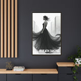 Stunning Framed Canvas Art - "BREATH TAKING" - Elegant Wall Decor, Modern Home Art, Gift for Her, Fashion Art Piece, Stylish Decor