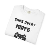 Game Over? Mom's Respawn T-Shirt, Funny Gaming Tee, Gift for Gamers, Unique Mom Shirt, Casual Wear for Moms, Comfortable Gamer Apparel