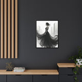 Elegant Framed Matte Canvas Wall Art - Stylish Home Decor, Gift for Fashion Lovers, Chic Living Room Artwork, Bridal Shower Decoration,