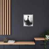 Elegant Framed Matte Canvas Wall Art - Stylish Home Decor, Gift for Fashion Lovers, Chic Living Room Artwork, Bridal Shower Decoration,