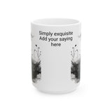 Personalized Print It Your Way Ceramic Mug | Coffee Lover Gift, Customizable Mug, Home Office Decor, Tea Cup, Unique Gift Idea