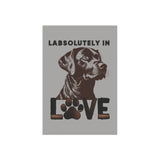 Dog Lover's Garden Flag - "LABSOLUTELY IN LOVE" Decorative Banner for Pet Owners, Outdoor Decor, Gift for Dog Moms, Home & Garden