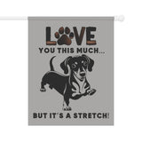 Dachshund Garden Banner | Dog Lover's Decor, Pet Memorial, Yard Sign, Outdoor Flag, Unique Home Gift