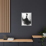 Elegant Framed Matte Canvas Wall Art - Stylish Home Decor, Gift for Fashion Lovers, Chic Living Room Artwork, Bridal Shower Decoration,