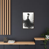 Elegant Framed Matte Canvas Wall Art - Stylish Home Decor, Gift for Fashion Lovers, Chic Living Room Artwork, Bridal Shower Decoration,