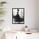 Stunning Framed Canvas Art - "BREATH TAKING" - Elegant Wall Decor, Modern Home Art, Gift for Her, Fashion Art Piece, Stylish Decor