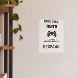 Gaming Mom Poster - Fun Wall Art for Gamers, Motivational Decor, Video Game Room, Mother's Day Gift, Unique Home Decor
