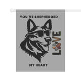 Cute Dog Love Garden Banner, Pet Lover Decor, Outdoor Flag, Heartwarming Home Decoration, Gift for Dog Owners