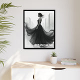 Stunning Framed Canvas Art - "BREATH TAKING" - Elegant Wall Decor, Modern Home Art, Gift for Her, Fashion Art Piece, Stylish Decor
