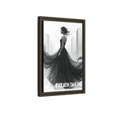Stunning Framed Canvas Art - "BREATH TAKING" - Elegant Wall Decor, Modern Home Art, Gift for Her, Fashion Art Piece, Stylish Decor