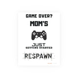 Gaming Mom Poster - Fun Wall Art for Gamers, Motivational Decor, Video Game Room, Mother's Day Gift, Unique Home Decor