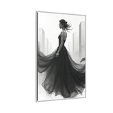 Elegant Framed Matte Canvas Wall Art - Stylish Home Decor, Gift for Fashion Lovers, Chic Living Room Artwork, Bridal Shower Decoration,