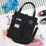 Canvas Tote Bag, Harajuku, Eco-Friendly Style