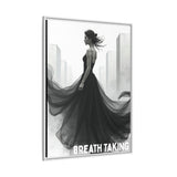 Stunning Framed Canvas Art - "BREATH TAKING" - Elegant Wall Decor, Modern Home Art, Gift for Her, Fashion Art Piece, Stylish Decor