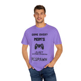 Game Over? Mom's Respawn T-Shirt, Funny Gaming Tee, Gift for Gamers, Unique Mom Shirt, Casual Wear for Moms, Comfortable Gamer Apparel