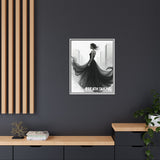 Stunning Framed Canvas Art - "BREATH TAKING" - Elegant Wall Decor, Modern Home Art, Gift for Her, Fashion Art Piece, Stylish Decor