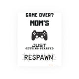 Gaming Mom Poster - Fun Wall Art for Gamers, Motivational Decor, Video Game Room, Mother's Day Gift, Unique Home Decor