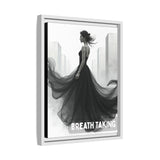Stunning Framed Canvas Art - "BREATH TAKING" - Elegant Wall Decor, Modern Home Art, Gift for Her, Fashion Art Piece, Stylish Decor