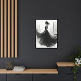 Elegant Framed Matte Canvas Wall Art - Stylish Home Decor, Gift for Fashion Lovers, Chic Living Room Artwork, Bridal Shower Decoration,