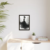Elegant Framed Matte Canvas Wall Art - Stylish Home Decor, Gift for Fashion Lovers, Chic Living Room Artwork, Bridal Shower Decoration,
