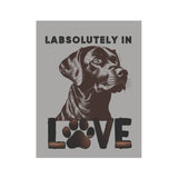 Dog Lover's Garden Flag - "LABSOLUTELY IN LOVE" Decorative Banner for Pet Owners, Outdoor Decor, Gift for Dog Moms, Home & Garden