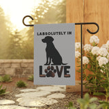 Dog Lover Garden Banner, Outdoor Decor for Pet Owners, Paw Print Yard Sign, Cute Home Decor, Labradors Decoration