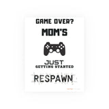 Gaming Mom Poster - Fun Wall Art for Gamers, Motivational Decor, Video Game Room, Mother's Day Gift, Unique Home Decor