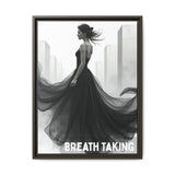 Stunning Framed Canvas Art - "BREATH TAKING" - Elegant Wall Decor, Modern Home Art, Gift for Her, Fashion Art Piece, Stylish Decor