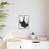 Elegant Framed Matte Canvas Wall Art - Stylish Home Decor, Gift for Fashion Lovers, Chic Living Room Artwork, Bridal Shower Decoration,