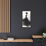 Elegant Framed Matte Canvas Wall Art - Stylish Home Decor, Gift for Fashion Lovers, Chic Living Room Artwork, Bridal Shower Decoration,