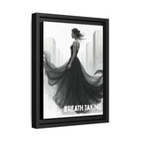 Stunning Framed Canvas Art - "BREATH TAKING" - Elegant Wall Decor, Modern Home Art, Gift for Her, Fashion Art Piece, Stylish Decor