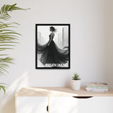 Stunning Framed Canvas Art - "BREATH TAKING" - Elegant Wall Decor, Modern Home Art, Gift for Her, Fashion Art Piece, Stylish Decor