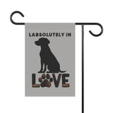Dog Lover Garden Banner, Outdoor Decor for Pet Owners, Paw Print Yard Sign, Cute Home Decor, Labradors Decoration