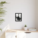 Elegant Framed Matte Canvas Wall Art - Stylish Home Decor, Gift for Fashion Lovers, Chic Living Room Artwork, Bridal Shower Decoration,